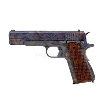 Cybergun AW custom Auto Ordnance 1911 Marble & Wood gas GBB - 