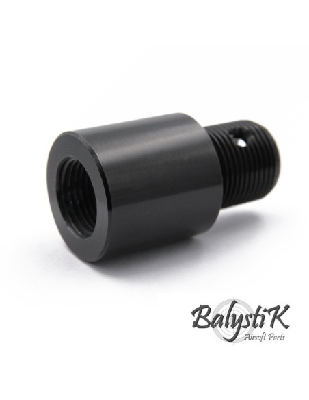 Balystik CNC aluminium adapter 14mm CCW for Umarex VFC MP7A1 - 