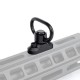 METAL attache sangle QD pour rail M-Lok & KeyMod - Noir - 