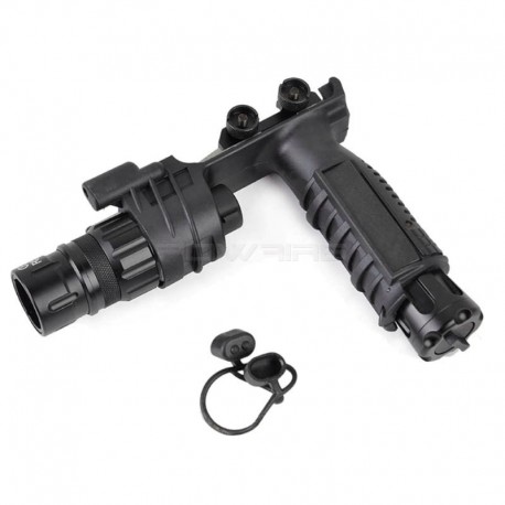 Night Evolution M900V Grip vertical avec torche intégrée - Noir - 