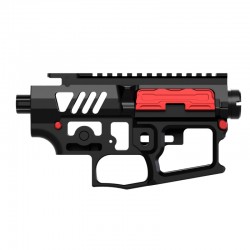 Mancraft corp M4 - AR15 CNC Skeleton - Noir/Rouge - 