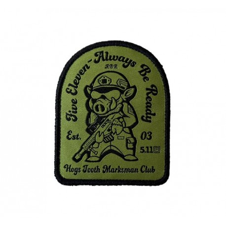 5.11 Hog Hunder Velcro Patch - Military Green - 