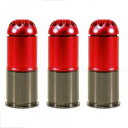 Nuprol pack de 3 Grenades 40mm à gaz 120 bbs pour M203 - 