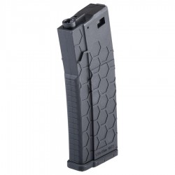 Hexmag 230rds Polymer Mid-Cap Magazine for M4 Airsoft AEG - Black - 