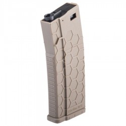 Hexmag 230rds Polymer Mid-Cap Magazine for M4 Airsoft AEG - Dark Earth - 