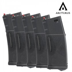ARCTURUS 30/130Rds magazine for M4 lot of 5 - Black - 
