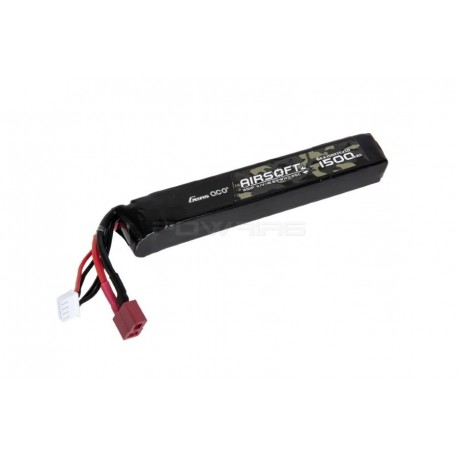 Gens ace 25C 1500mAh 11.1V Airsoft Gun Lipo Battery - T Plug - 