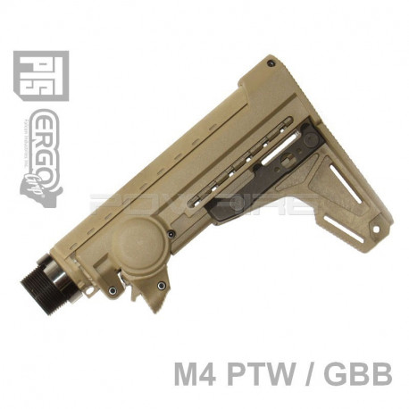 PTS Airsoft Ergo F93 Pro Stock (GBB/PTW) w/pad - DE - 