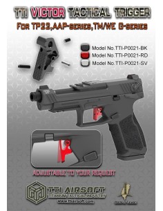 TTI  VICTOR Tactical Adjustable Trigger for AAP01 - Red -  2