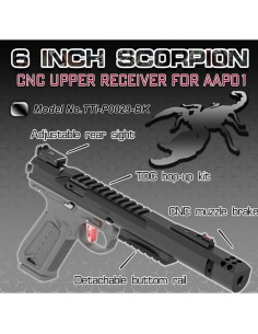 TTI CNC Scorpion 6 inch slide Kit with TDC Hop Up for AAP-01 - Black -  2