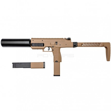 VORSK VMP-1 SMG GAS SILENCED with extra mag - Tan - 