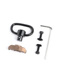 METAL  QD Rotation attache sangle M-Lok / Keymod - DE -  2