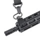 METAL 45 Offset QD Rotation attache sangle rail picatinny 20mm - Noir - 