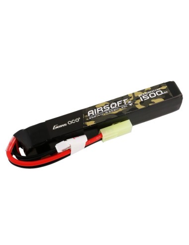 Gens ace 25C 1500mAh 11.1V Airsoft Gun Lipo Battery - Mini tamiya - 
