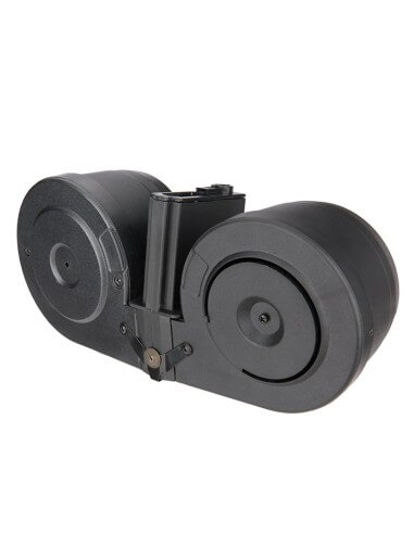Battleaxe 3000rds Electric double drum magazine for M4/M16 - Black - 