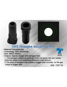 SHS Hexagon Nozzle 19,70mm for AK AEG -  2