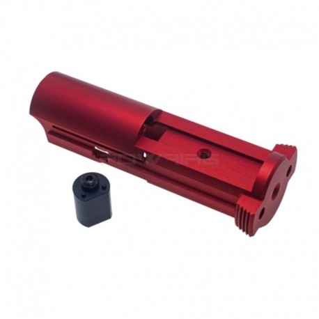 COWCOW Technology Cage nozzle allégée en aluminium AAP-01 - Rouge - 