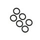 SHS set de 6 joints pour Nozzle - 