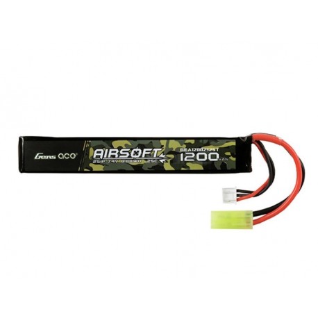 Gens ace 25C batterie lipo 1200mAh 7.4V - Mini tamiya - 