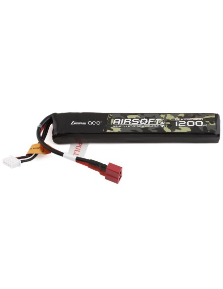 Gens ace 25C batterie lipo 1200mAh 11.1V - T-plug - 