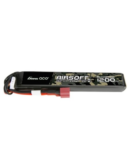 Gens ace 25C 1200mAh 11.1V Lipo Battery - T-plug - 