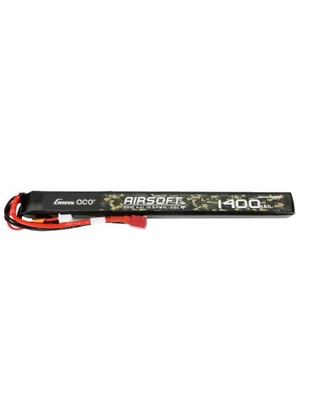Gens ace 25C 1200mAh 11.1V long Lipo Battery - T-plug - 