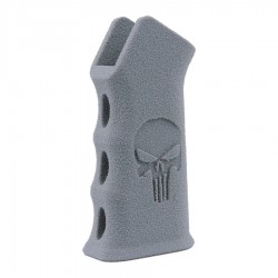 3D6 M4 HPA Punisher Grip Stippling Silver