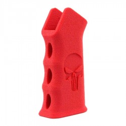 3D6 M4 HPA Punisher Grip Stippling Shinny red