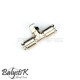 BalystiK coupleur 1/8 Male T double entrée macroflex 8mm