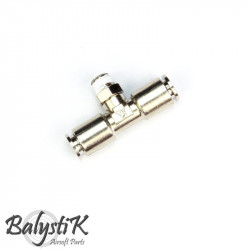 BalystiK coupleur 1/8 Male T double entrée macroflex 8mm - 