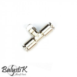 BalystiK coupleur 1/8 Male T double entrée macroflex 6mm - 