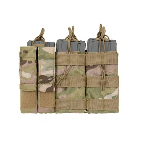 8FIELDS Tactical Triple 5.56 Mag/Pistol Pouch Panel - Multicamo - 