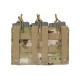 8FIELDS Tactical Triple 5.56 Mag/Pistol Pouch Panel - Multicamo - 