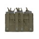 8FIELDS Tactical Triple 5.56 Mag/Pistol Pouch Panel - OD - 