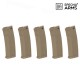 Specna Arms lot de 5 Chargeurs M4 S-Mag 125 billes - Tan - 