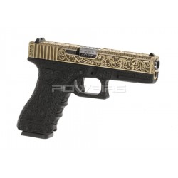 WE Custom 17 Etched Metal gaz GBB - 