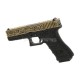 WE Custom 17 Etched Metal gaz GBB - 