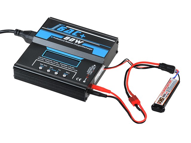 Chargeur de batterie, 80W, Chargeur Lipo RC numérique, Gris avec
