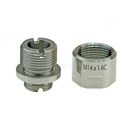 COWCOW Technology Adaptateur 11mm CW to 14mm CCW - Silver - 
