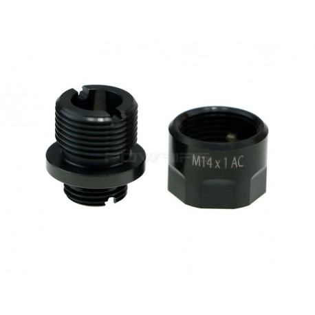 COWCOW Technology Adaptateur 11mm CW to 14mm CCW - Black - 
