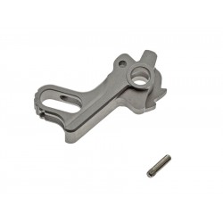 COWCOW Technology marteau inox CNC Match Grade pour Hi-capa - Silver - 