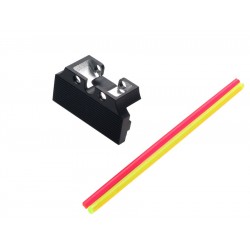COWCOW Technology Fiber Optic Rear Sight Plate for Hi-capa - 