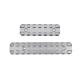 CTM tactical CNC Upper & Lower Picatinny Rail Set for AAP-01 - Silver - 