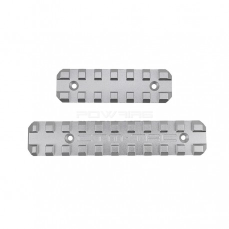 CTM tactical CNC Upper & Lower Picatinny Rail Set for AAP-01 - Silver - 
