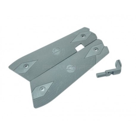 CTM tactical AAP-01 Grips + Release button - Gray - 