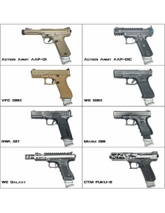 CTM tactical Extension de chargeur CNC pour AAP-01 / We Glock - Gold -  2