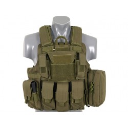 8FIELDS gilet tactique de combat avec systeme molle - OD