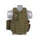 8FIELDS gilet tactique de combat avec systeme molle - OD