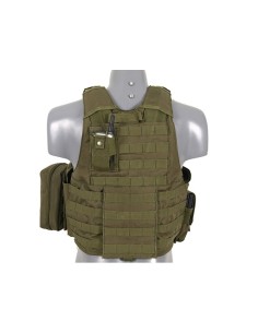 8FIELDS gilet tactique de combat avec systeme molle - OD -  2