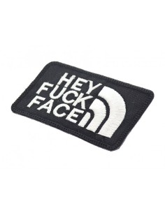 Velcro Patch Hey Fuck Face - Black -  2